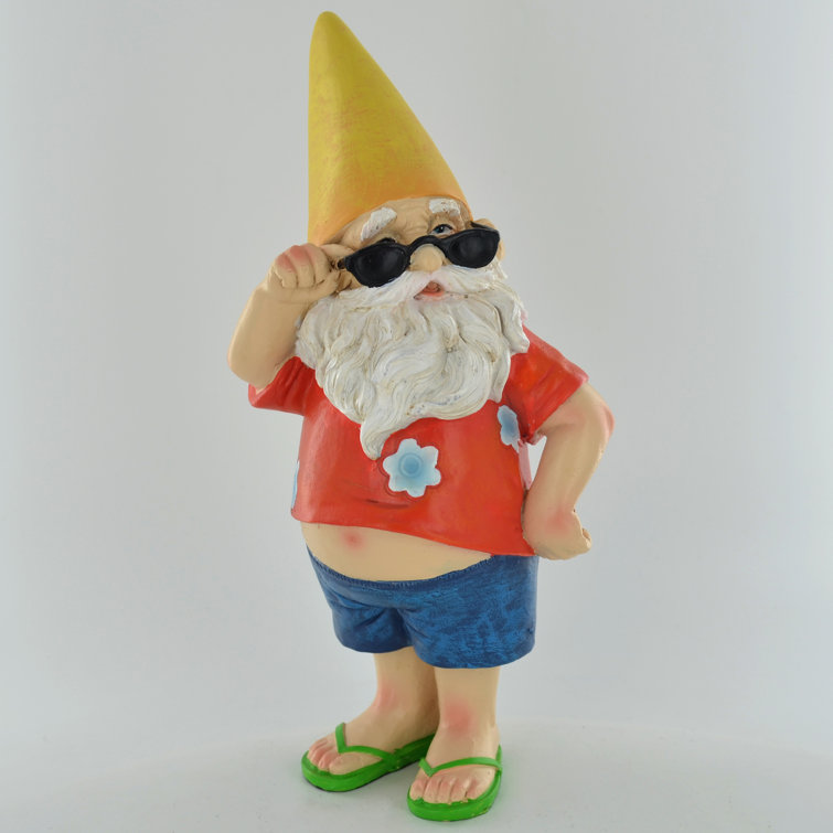 Happy Larry Gnome With Sunglasses | Wayfair.co.uk
