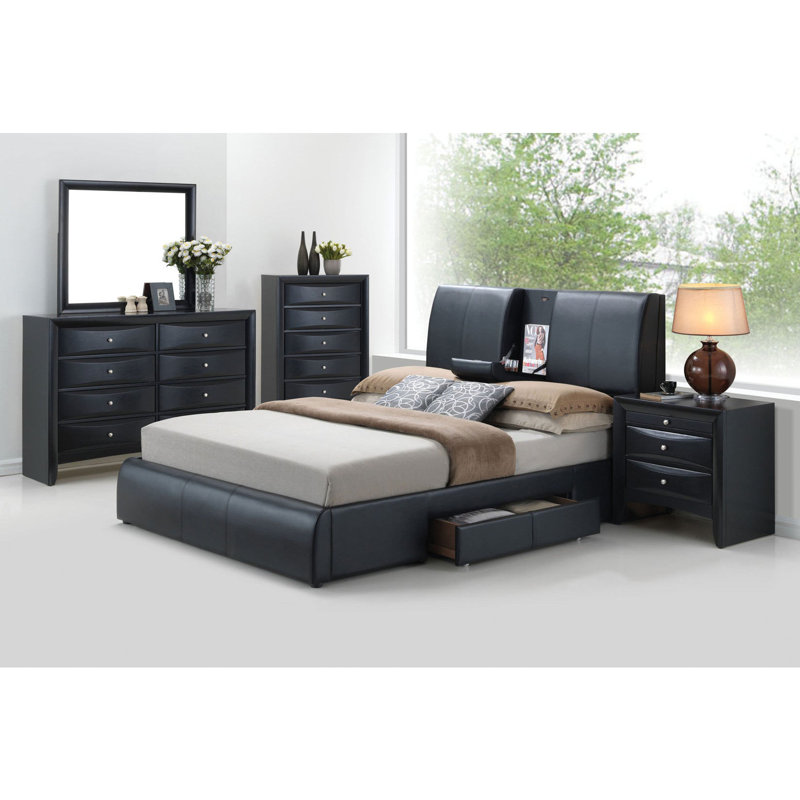 Orren Ellis Alldredge Upholstered Storage Standard Bed Wayfair