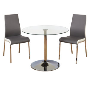 Salerno 3 Piece Dining Set by Latitude Run