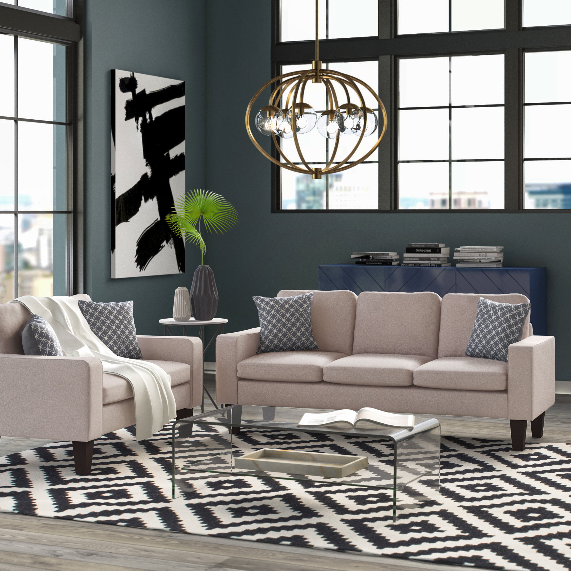 Mercury Row Abbey 2 Piece Standard Living Room Set Reviews Wayfair