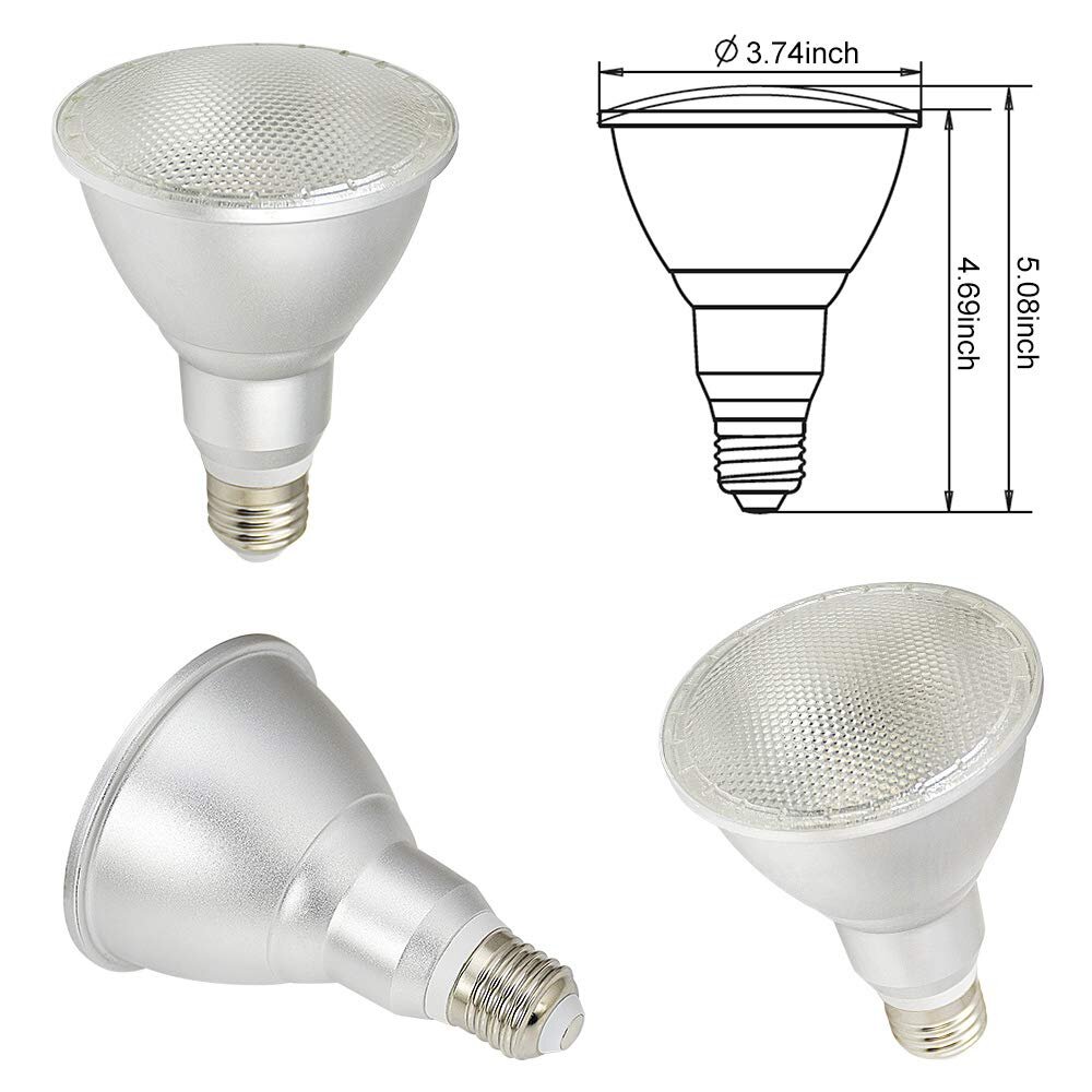 PAR30 PAR38 E26/E27 LED RGB Floodlight Bulb Light with Remote Control Spotlight 