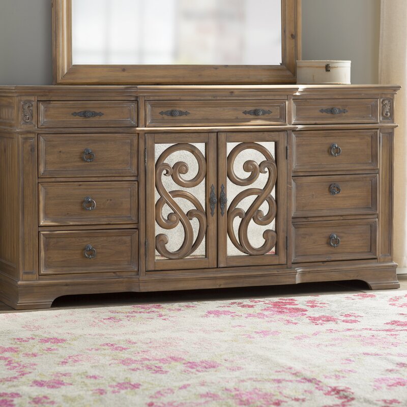 One Allium Way George 9 Drawer Combo Dresser Reviews Wayfair