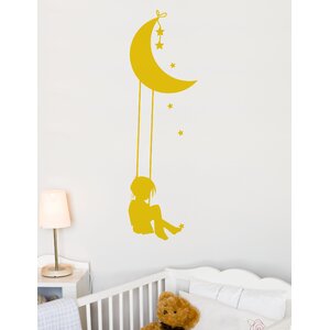 Piccolo Moon Swing Wall Decal