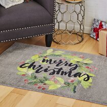Christmas Snowman Winter Round Area Rug Let It Snow Cute Circle Floor Mat 3ft Area Carpet for Home Dining Living Room Seasonal Holiday Decor Easy Clean Soft Non Skid 