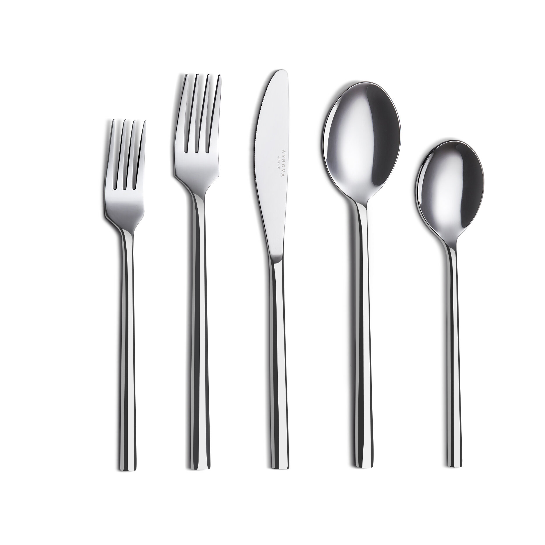 Color Handles Service for 4 ANNOVA 20 Pieces Stainless Steel Flatware/Cutlery Silverware Set 4 Teaspoons 4 Forks Turquoise, 20 Pieces 4 Knives 4 Salad Forks 4 Dinner Spoons