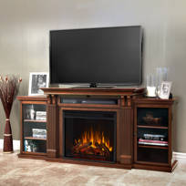 Sei Tv Stand For Tvs Up To 58 With Fireplace Included Reviews Wayfair