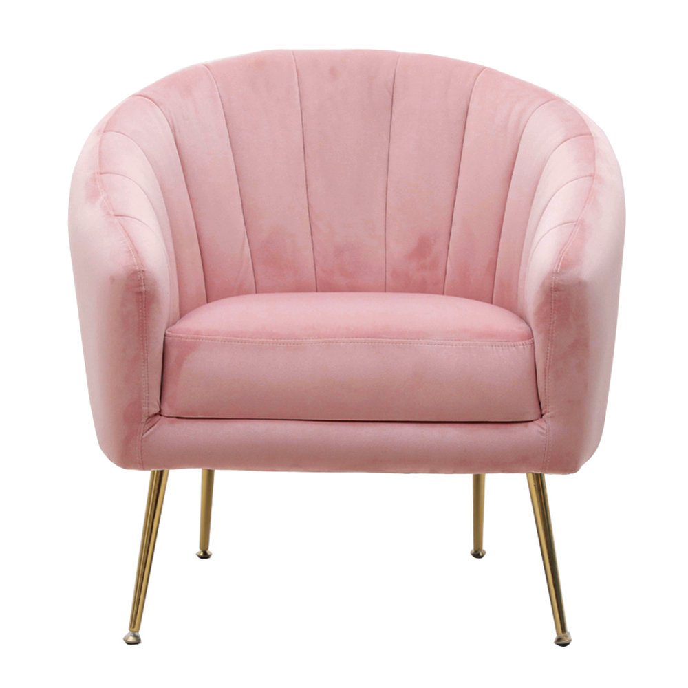 pink velvet chair wayfair