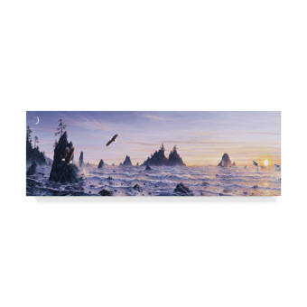 Trademark Art Eagles Nest Mountain Graphic Art Print On Wrapped