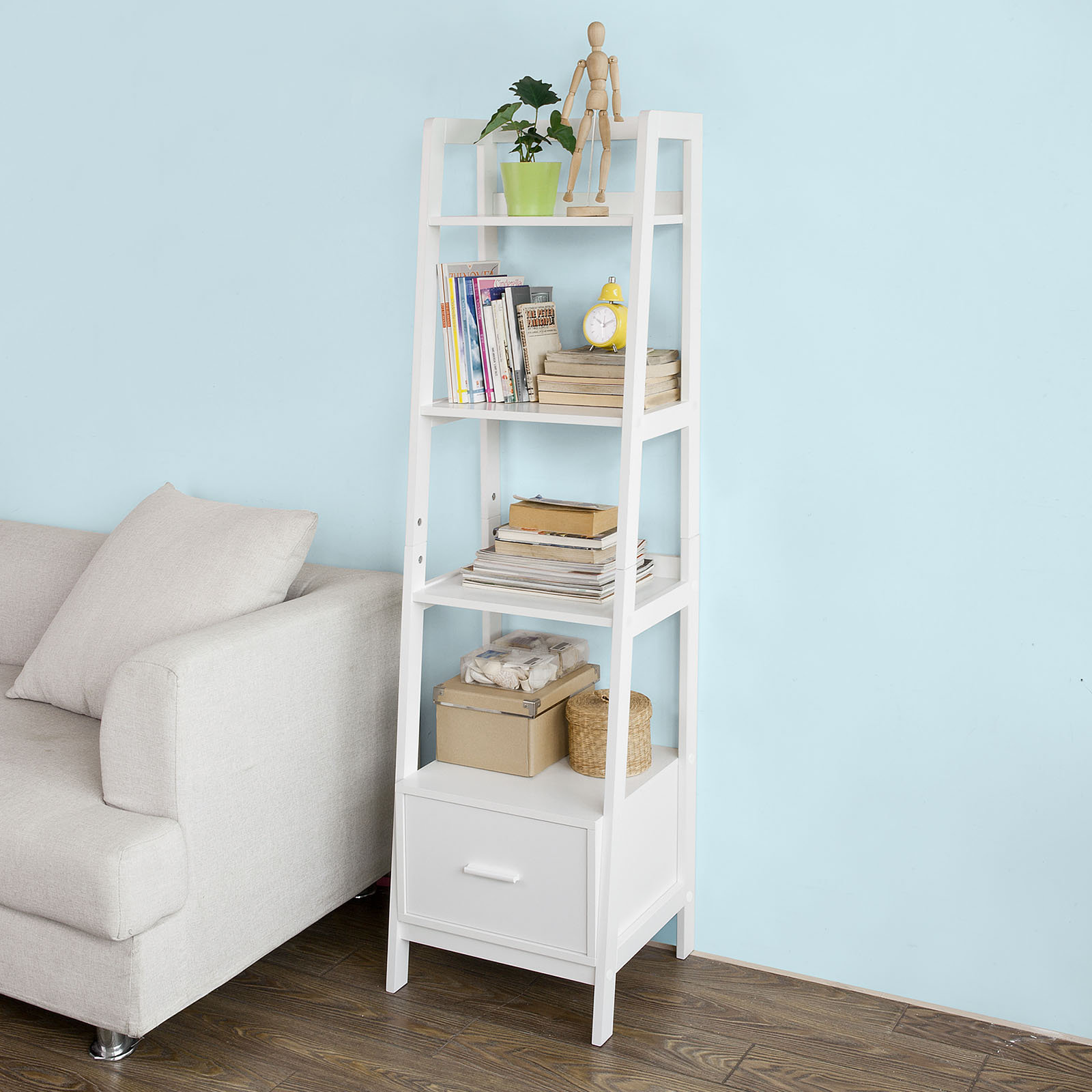 Brambly Cottage Jedidiah Ladder Bookcase Wayfair Co Uk