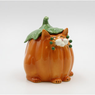 ceramic pumpkin candy bowl