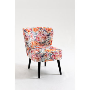 clary curved back accent chair