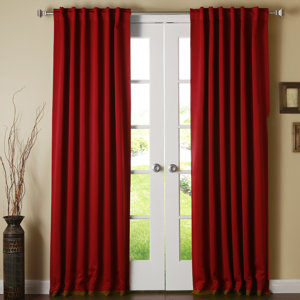 Solid Blackout Thermal Rod Pocket Single Curtain Panel
