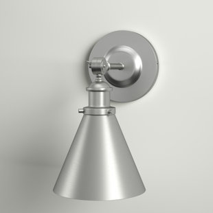 Hampton Bay Chaplinne 1-light Satin Nickel Sconce G4 for sale online 
