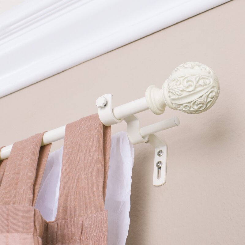 scarf curtain rods