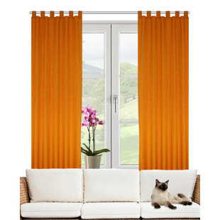 Orange Tab Top Curtains Wayfair Co Uk Quickview