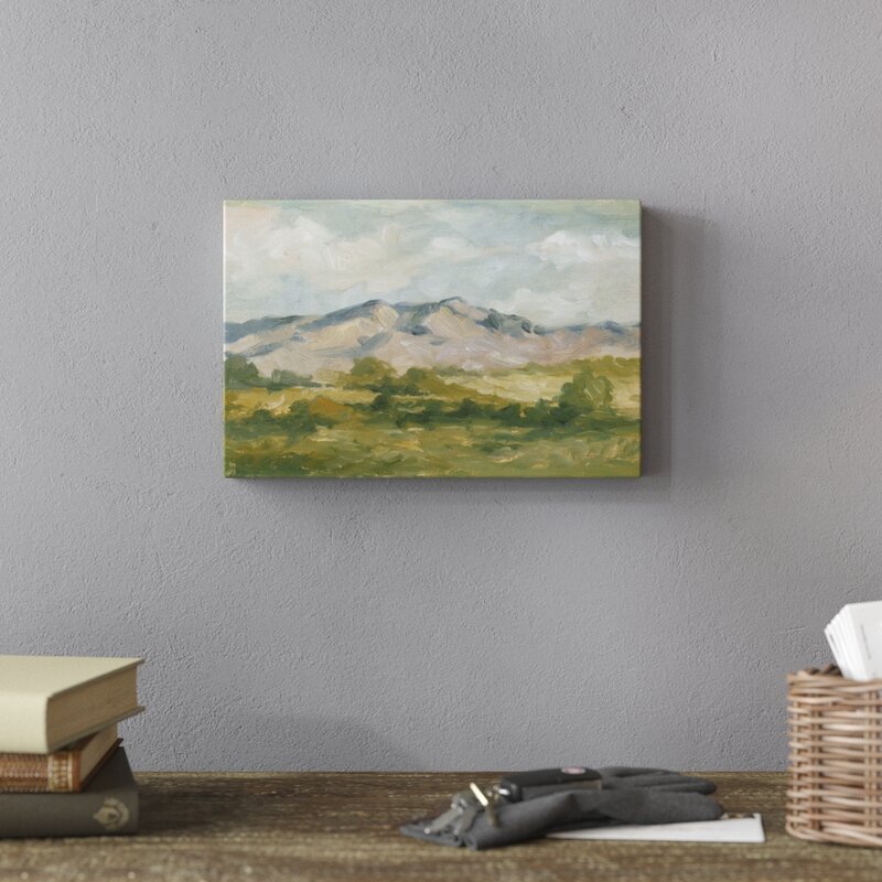 Impasto Landscape I by Ethan Harper - Wrapped Canvas Painting
