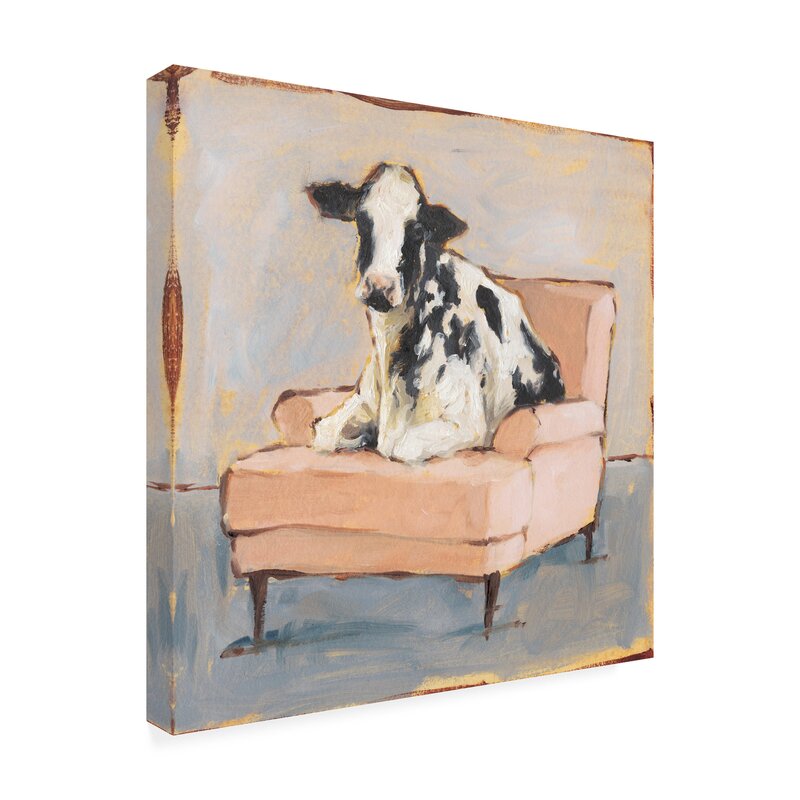 Moo-Ving In II by Ethan Harper - Wrapped Canvas Painting