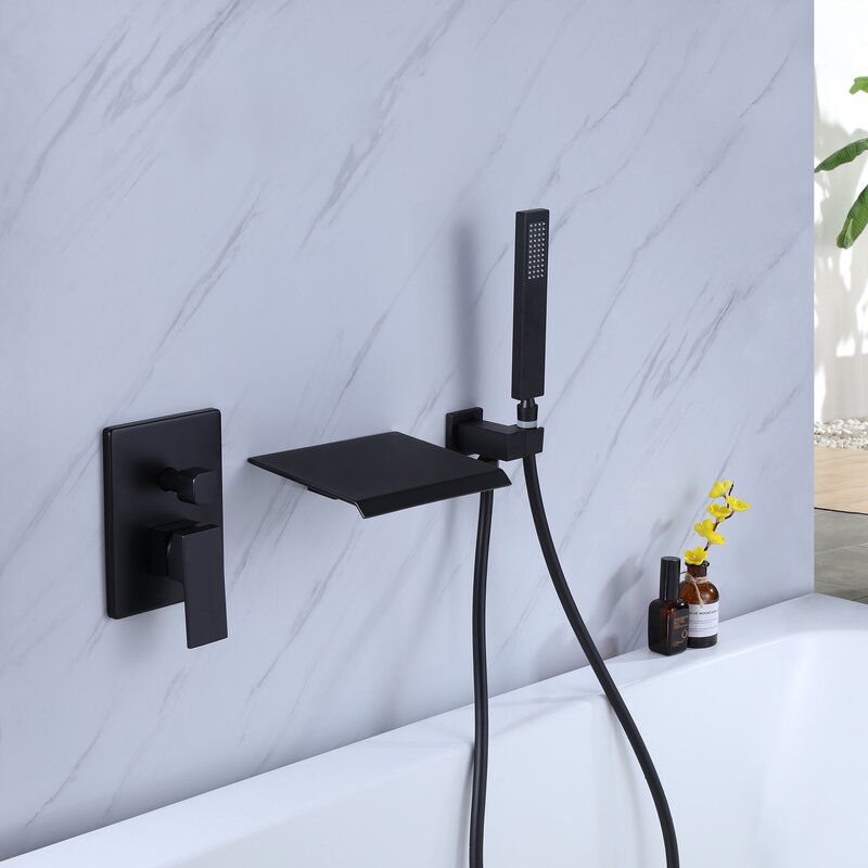Single Handle Wall Mounted Tub Spout with Handshower