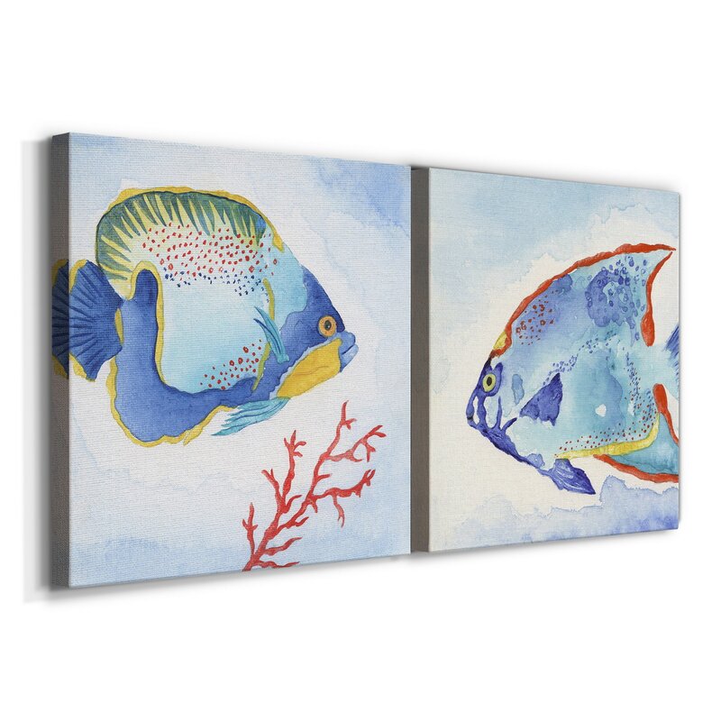 Galapagos Fish I - 2 Piece Wrapped Canvas Print