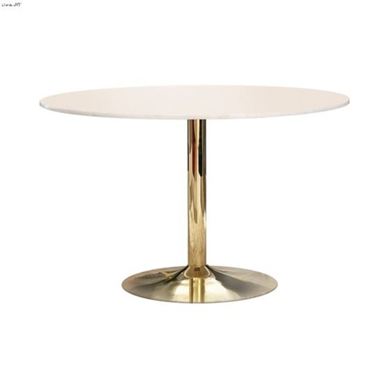 Moreton 50' Genuine Marble Pedestal Dining Table