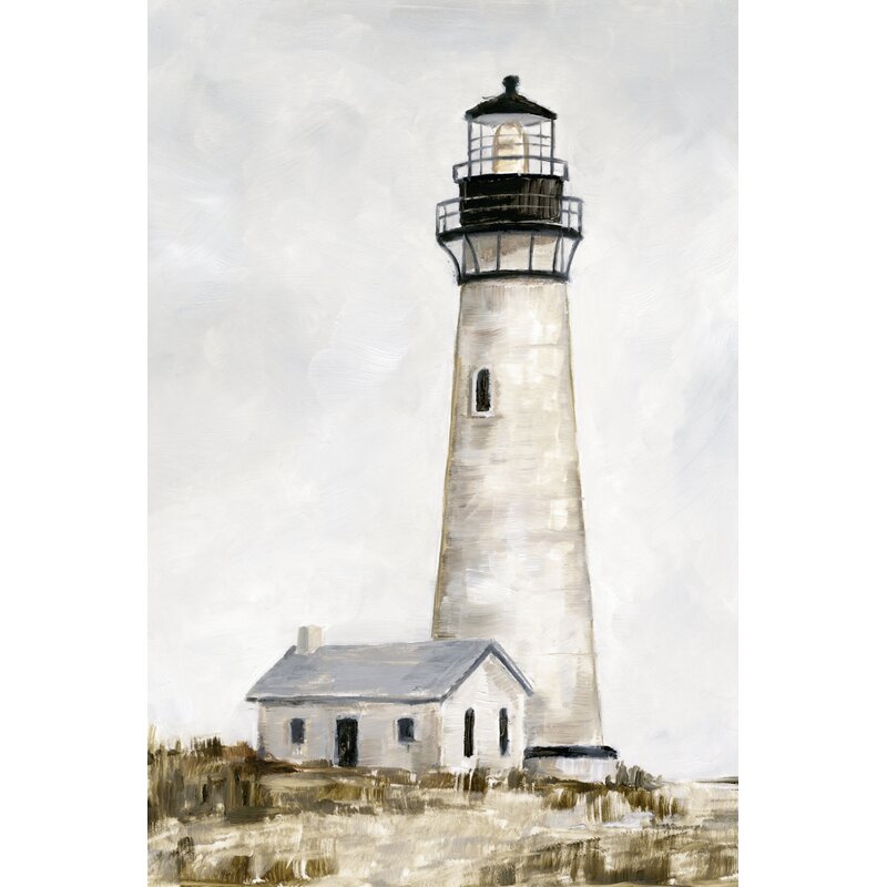 Rustic Lighthouse II by Ethan Harper - Wrapped Canvas Painting