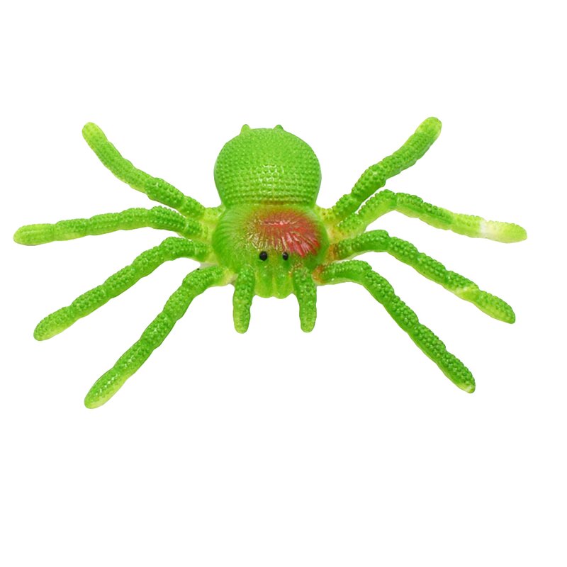 4PCS Simulation Spider- 15Cm Fake Realistic Scary Spider Model Toy Halloween Party Joke Tricky Props (Set of 4)