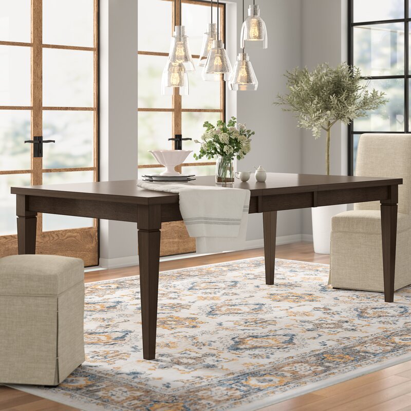 Kenzie Extendable Acacia Solid Wood Dining Table