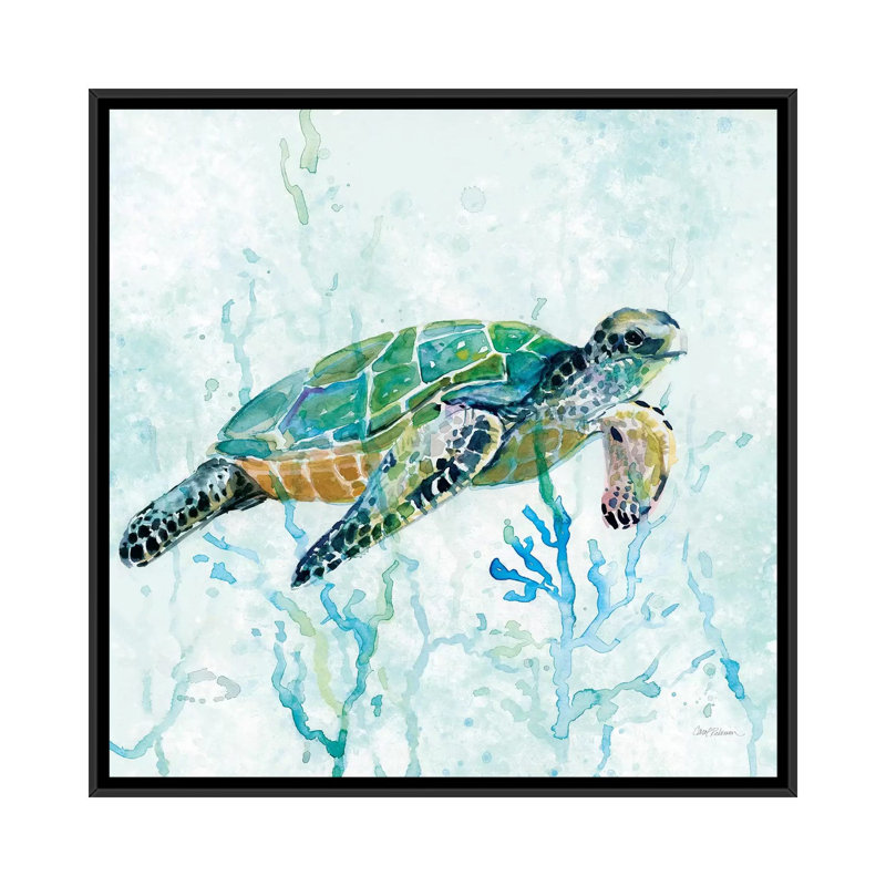 Sea Turtle Swim I by Carol Robinson - Wrapped Canvas Gallery-Wrapped Canvas Giclée