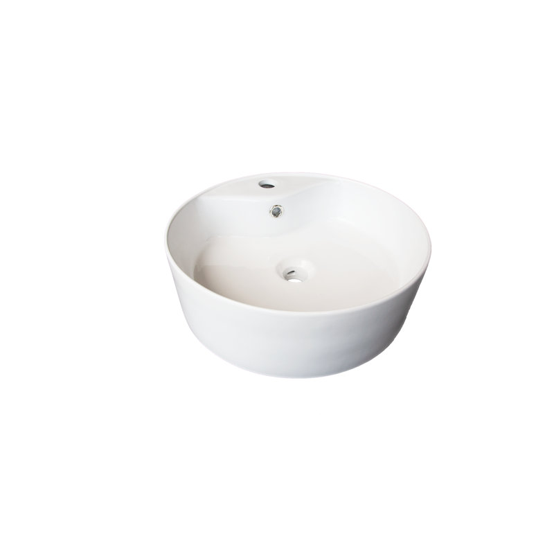 China Luxe Vitreous China Circular Vessel Bathroom Sink