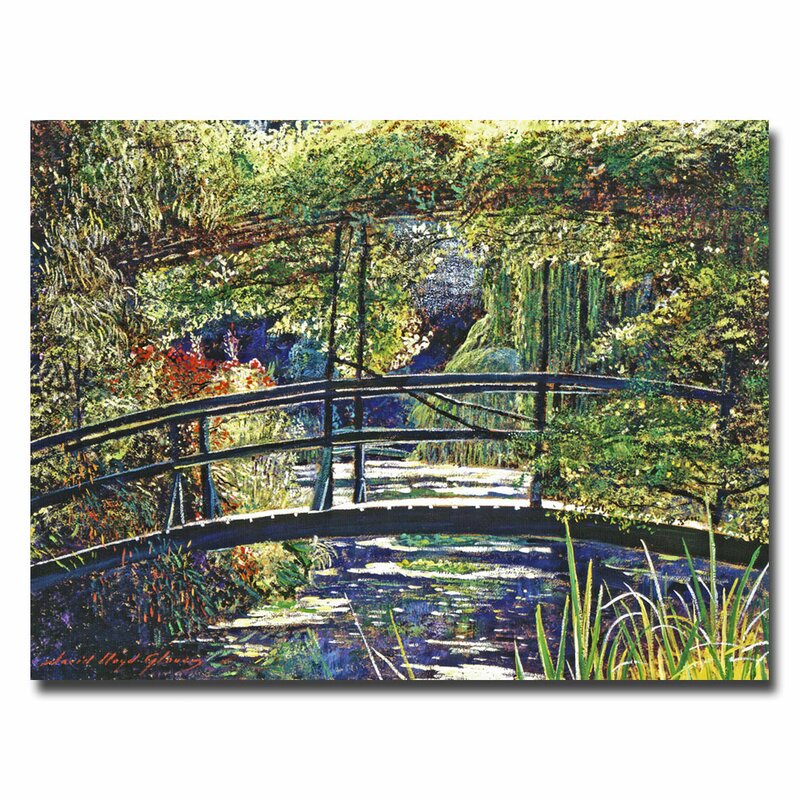 Footbridge by David Lloyd Glover - Unframed Print on Canvas