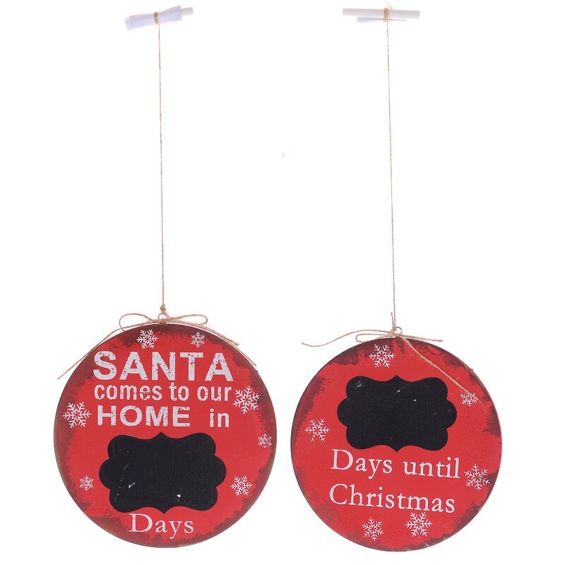 2 Piece Holiday Christmas Holiday Shaped Ornament Set (Set of 2)