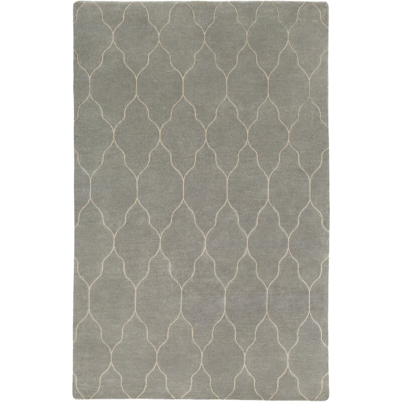 Moreton Handmade Hand-Knotted Wool Neutral/Gray Rug