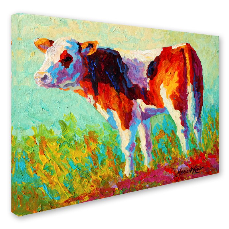 Marion Rose Saucy Calf by Marion Rose - Painting on Canvas
