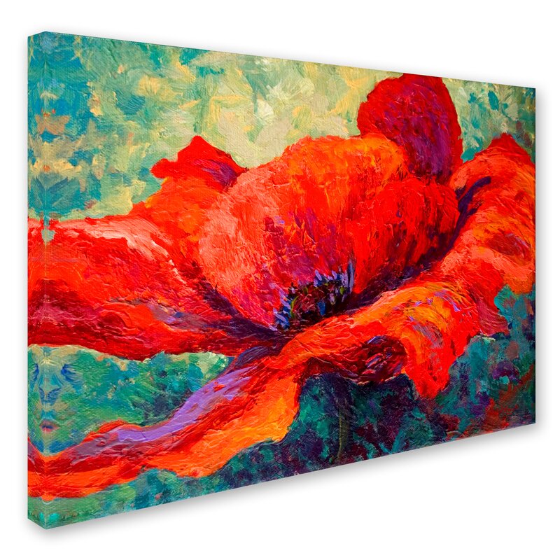 Marion Rose Red Poppy III by Marion Rose - Painting on Canvas
