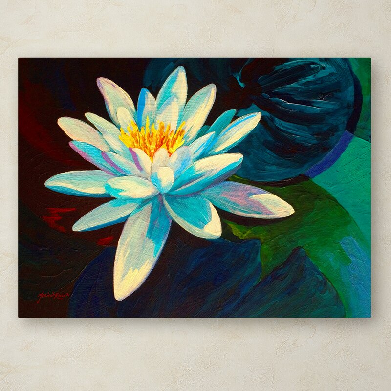 Marion Rose White Lily by Marion Rose - Painting on Canvas