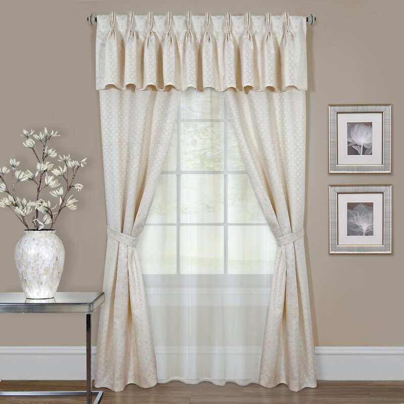 Moreton Synthetic Semi-Sheer Curtain Pair (Set of 2)