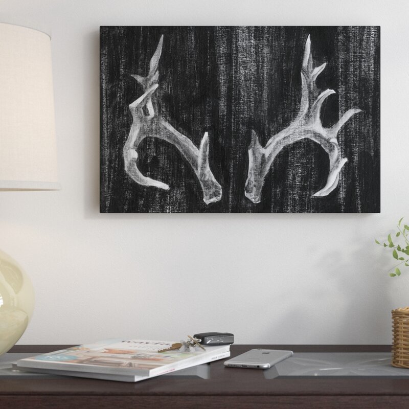Rustic Antlers I by Ethan Harper - Wrapped Canvas Gallery-Wrapped Canvas Giclée
