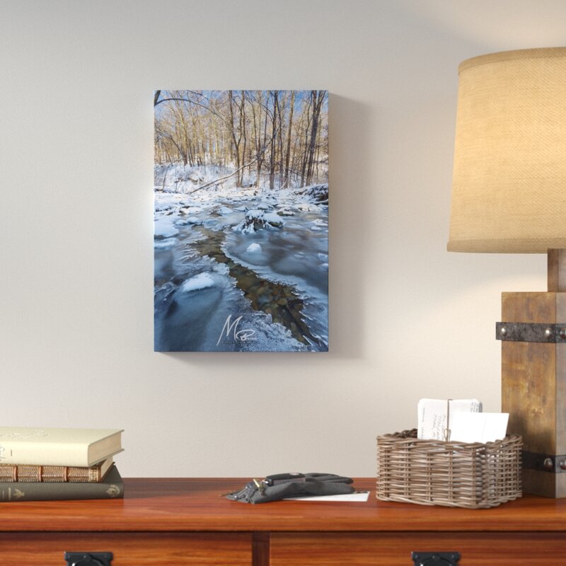 Frozen Crevice by Michael Beach - Wrapped Canvas Photograph