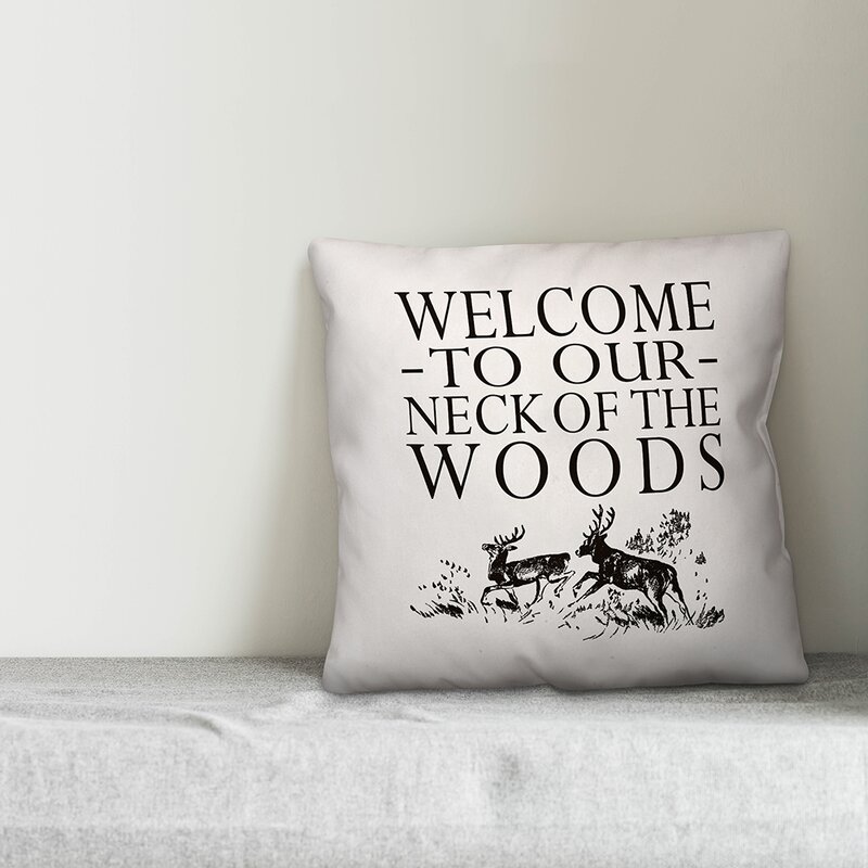 Marblehead Welcome to Our Neck Outdoor Throw Pillow