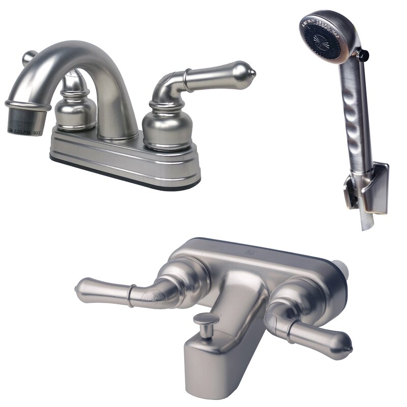 RV/Home Mobile Diverter Tub and Shower Faucet with Rough-in Valve, and Trim