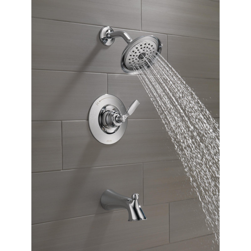 Woodhurst Diverter Tub and Shower Faucet with Trim and Monitor