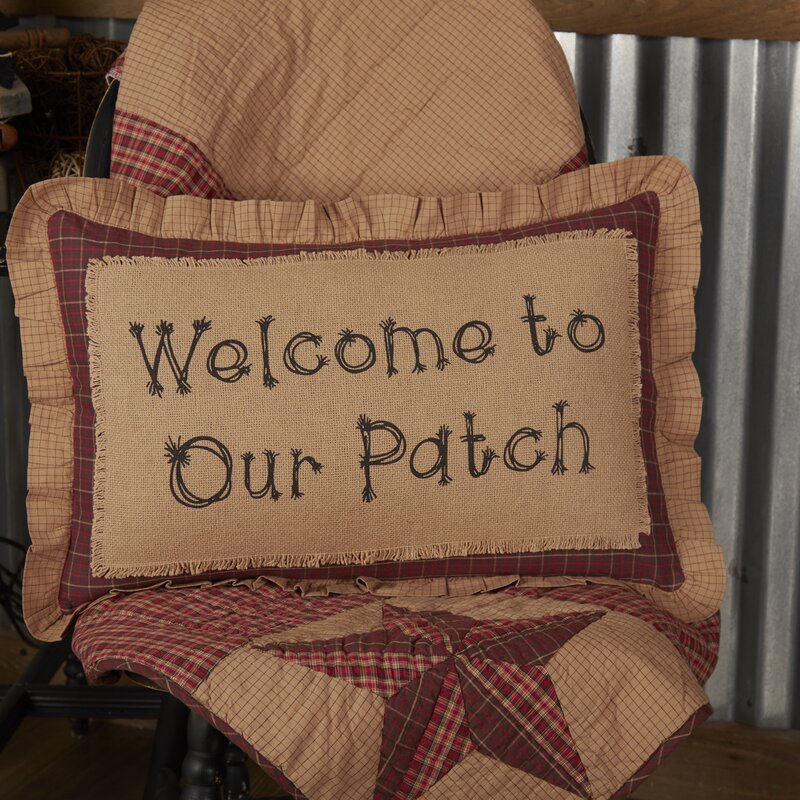 Welcome to Our Patch Lumbar Pillow