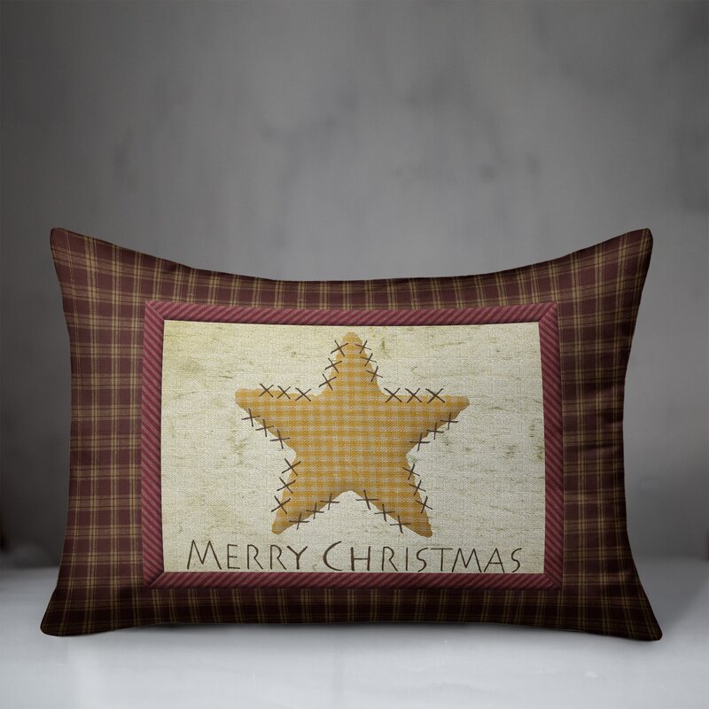 Symons Merry Christmas Star Lumbar Pillow