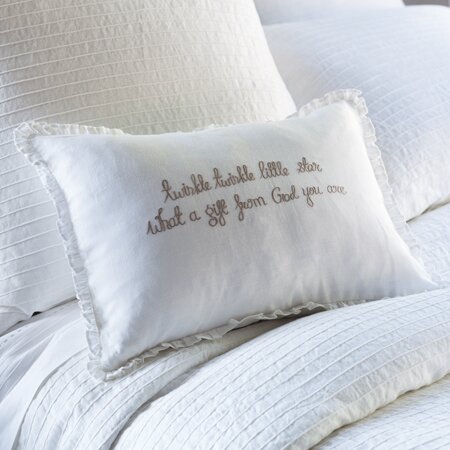 Twinkle Twinkle Little Star Linen Lumbar Pillow