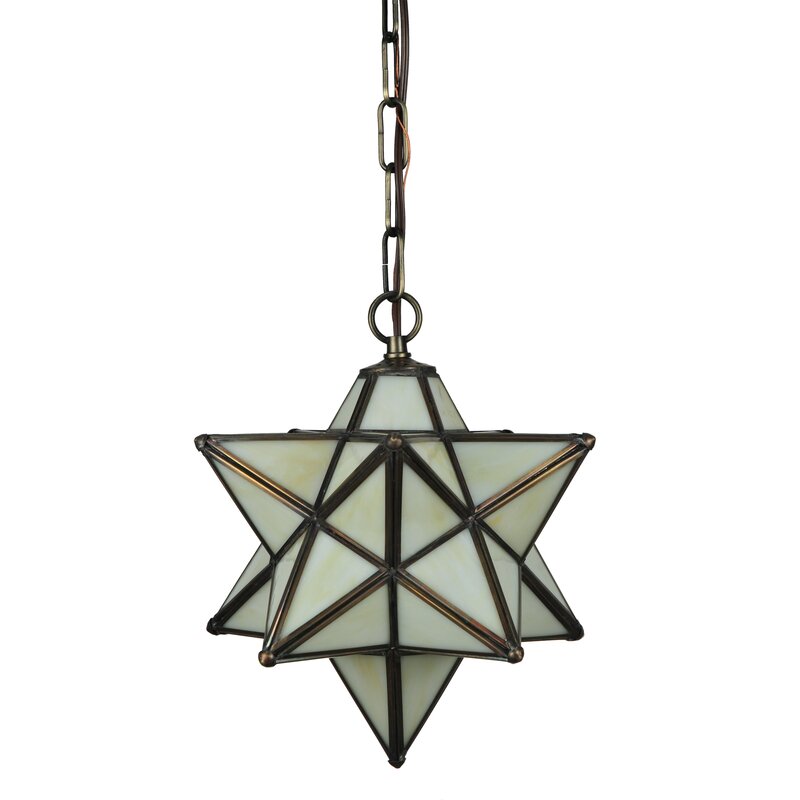 Moravian Star 1 - Light Single Star Pendant