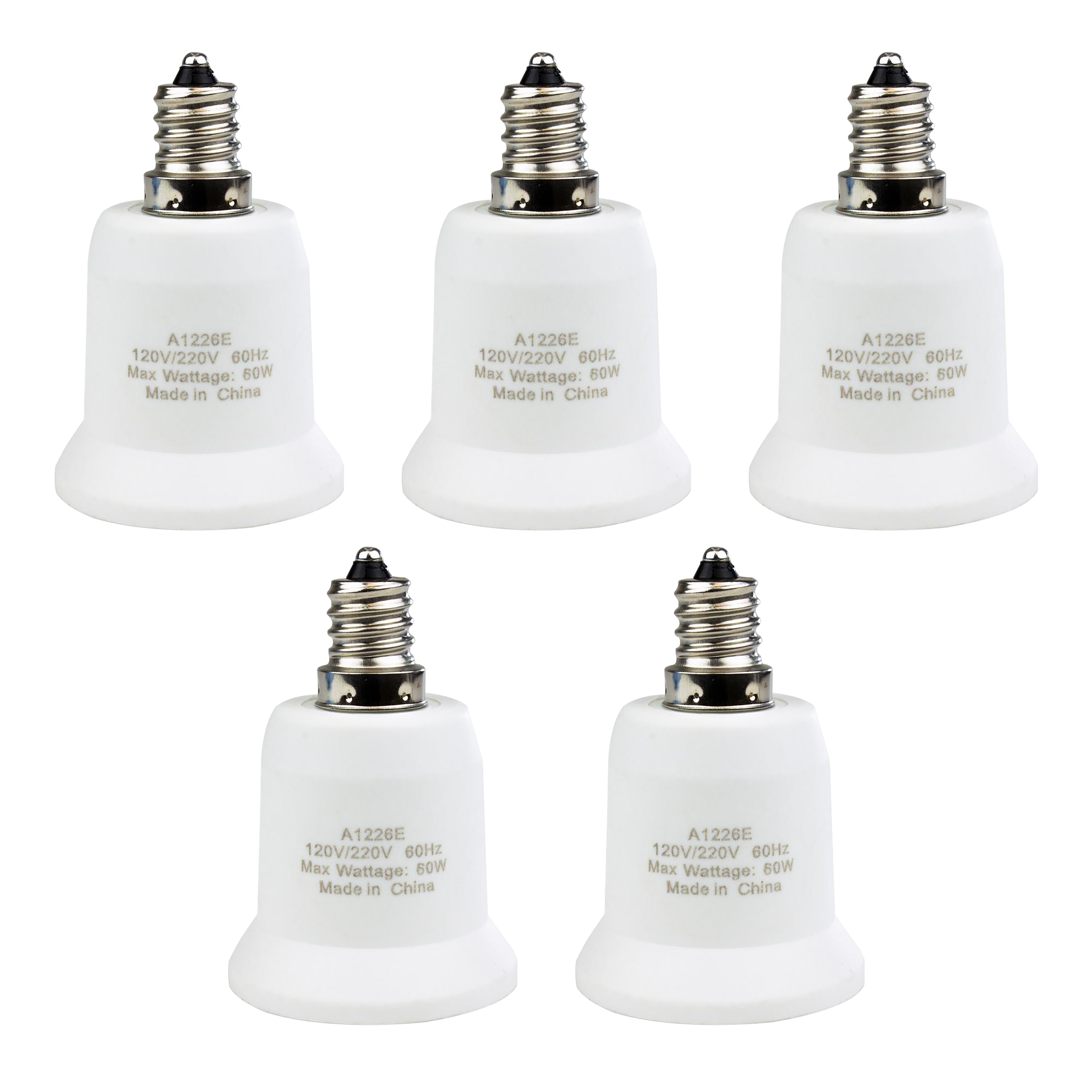 Light Bulb Adapter Candelabra To Standard Base Socket Converter For Ceiling Fan 