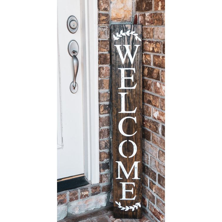48” Large Vertical Welcome Sign Rustic Porch Sign Multi Color Flowers 48” Large Vertical Welcome Sign Rustic Porch Sign Multi Color Flowers