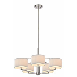 Go to store & view more images Cervantes 5-Light Shaded Chandelier by Latitude Run