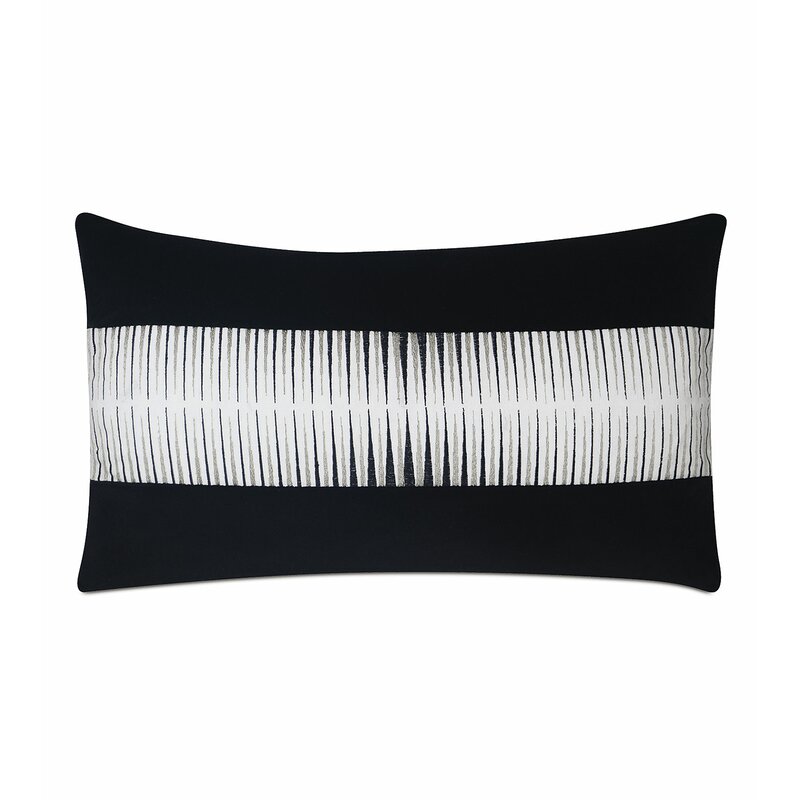 black velvet lumbar pillow