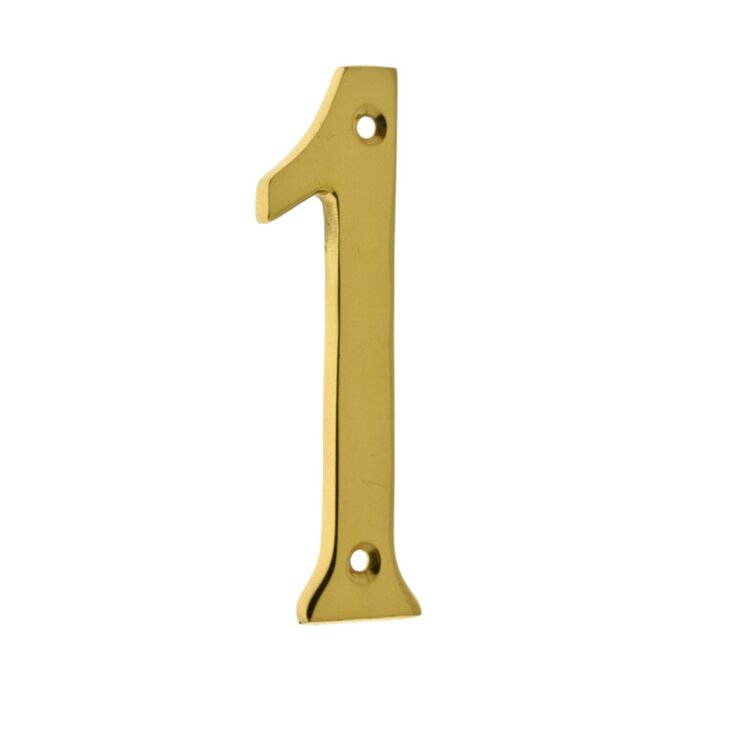 Traditional Brass Front Door Numbers